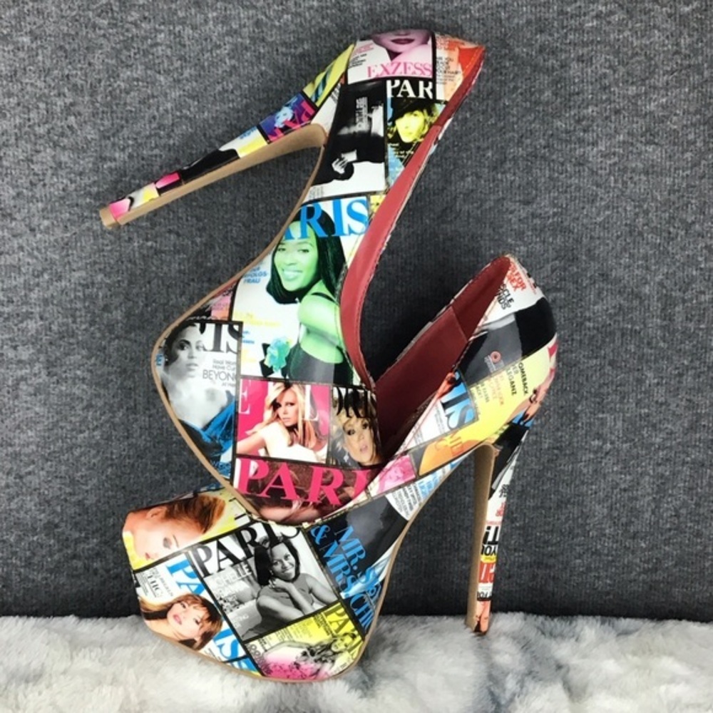 Rare Beyoncé Michelle Obama‎ Platform Showstopper Stiletto Heels Size 9
